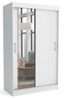 NORE Windsor1 100 Vaatekaappi, Valkoinen