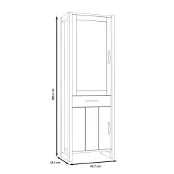 Forte Note NTEV711 Vitriinikaappi, Ruskea/harmaa -Olohuoneen kalusteet myymälä note ntev711 vitriinikaappi ruskeaharmaa 803fd palaute reference