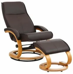 Notio Living Paprika Pu, Väri Ruskean/tammen Värinen Nojatuoli Jalustalla -Olohuoneen kalusteet myymälä notio living paprika pu vari ruskeantammen varinen 5768a palaute reference