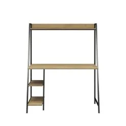 Novogratz Bushwick -kirjoituspöytä, 137 X 111 X 50 Cm, Ruskea -Olohuoneen kalusteet myymälä novogratz bushwick kirjoituspoyta 137 x 111 x 1383d netistai reference