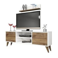 Olohuoneen Huonekalusarja Kalune Design 389 (XV), Valkoinen/ruskea