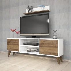 Olohuoneen Huonekalusarja Kalune Design 389 (XV), Valkoinen/ruskea -Olohuoneen kalusteet myymälä olohuoneen huonekalusarja kalune design 389 xv valkoinenruskea ce308 palaute reference