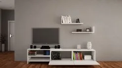 Olohuoneen Kalustesarja Kalune Design 745(III), Valkoinen -Olohuoneen kalusteet myymälä olohuoneen kalustesarja kalune design 745iii valkoinen db161 netistai reference