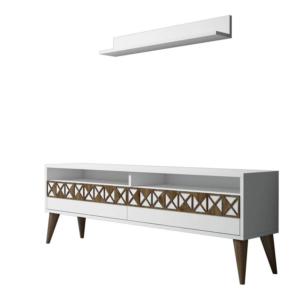 Olohuoneen Kalustesetti Kalune Design 845 (I), Valkoinen 1 Olohuoneen Kalustesetti Kalune Design 845 (I), Valkoinen