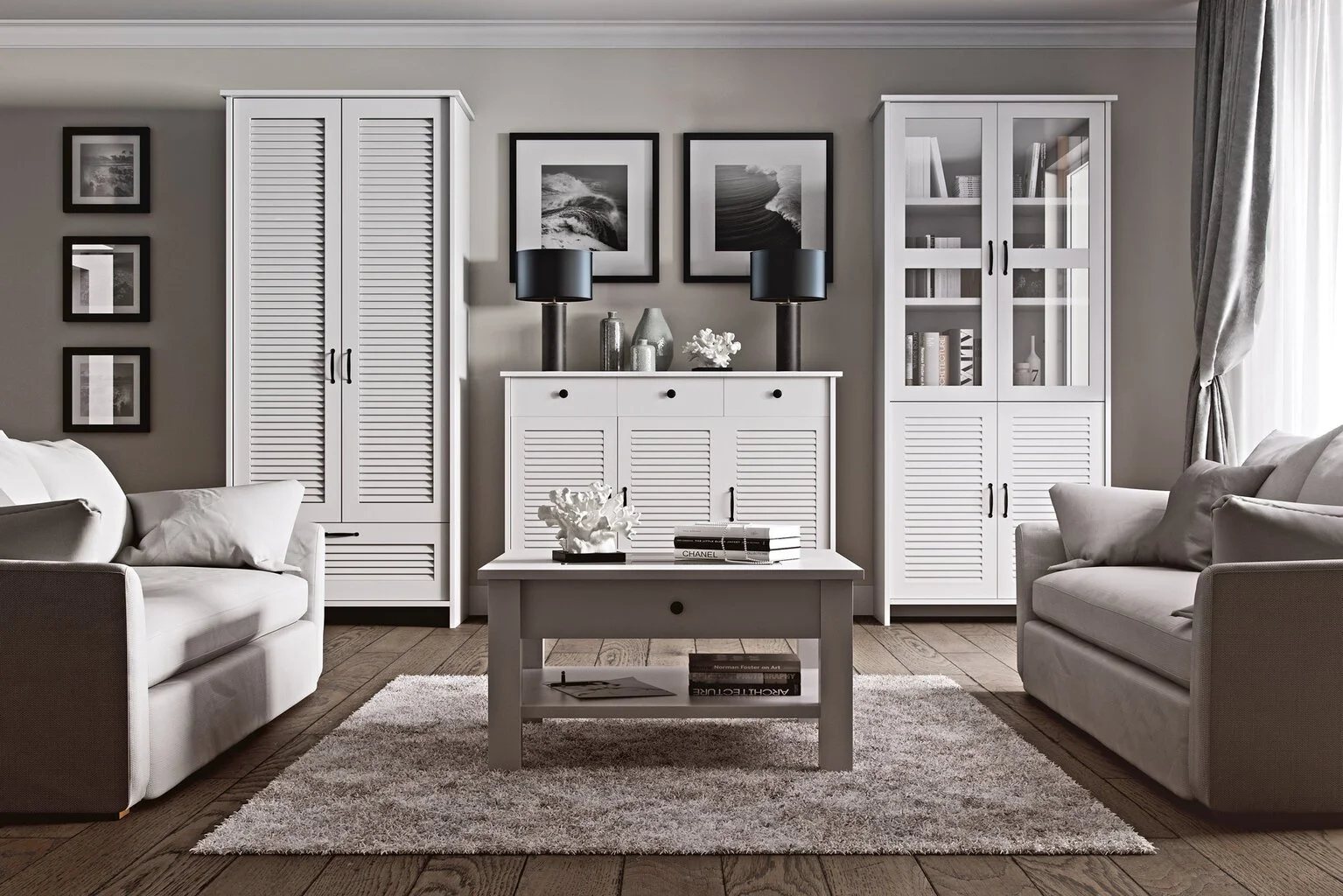 Gala Meble Orient 2-ovinen Vaatekaappi 3 Gala Meble Orient 2-ovinen Vaatekaappi - Image 3