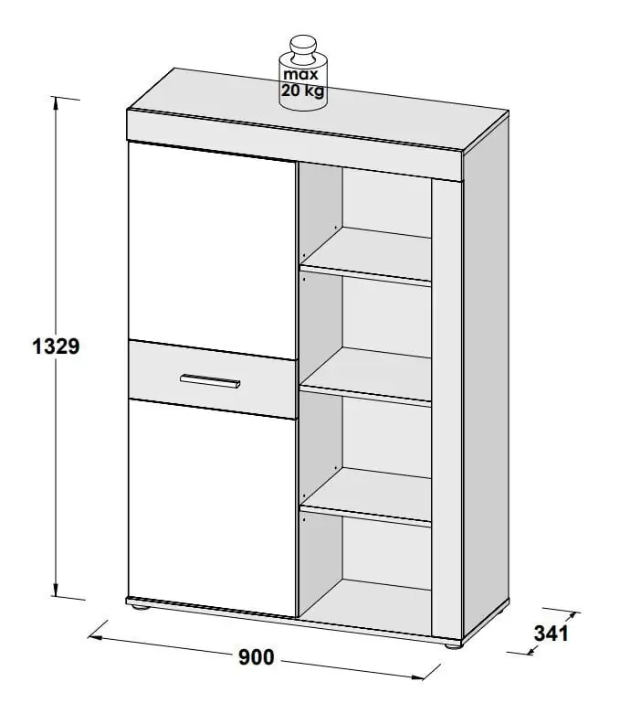Forte Osio Zumba, Valkoinen / Tammi 3 Forte Osio Zumba, Valkoinen / Tammi - Image 3