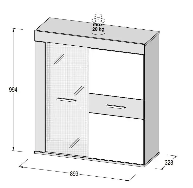 Forte Osio Zumba, Valkoinen / Tammi 2 Forte Osio Zumba, Valkoinen / Tammi - Image 2