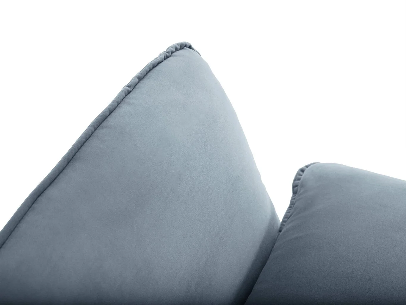 Pehmeä Kulmasohva Cosmopolitan Design Vienna, Veluuri, Vaaleansininen/musta 5 Pehmeä Kulmasohva Cosmopolitan Design Vienna, Veluuri, Vaaleansininen/musta - Image 5