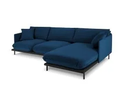 Interieurs86 Pehmeä Kulmasohva Interieus86 Auguste 5S, Sininen/musta -Olohuoneen kalusteet myymälä pehmea kulmasohva interieus86 auguste 5s sininenmusta b65f2 netistai reference