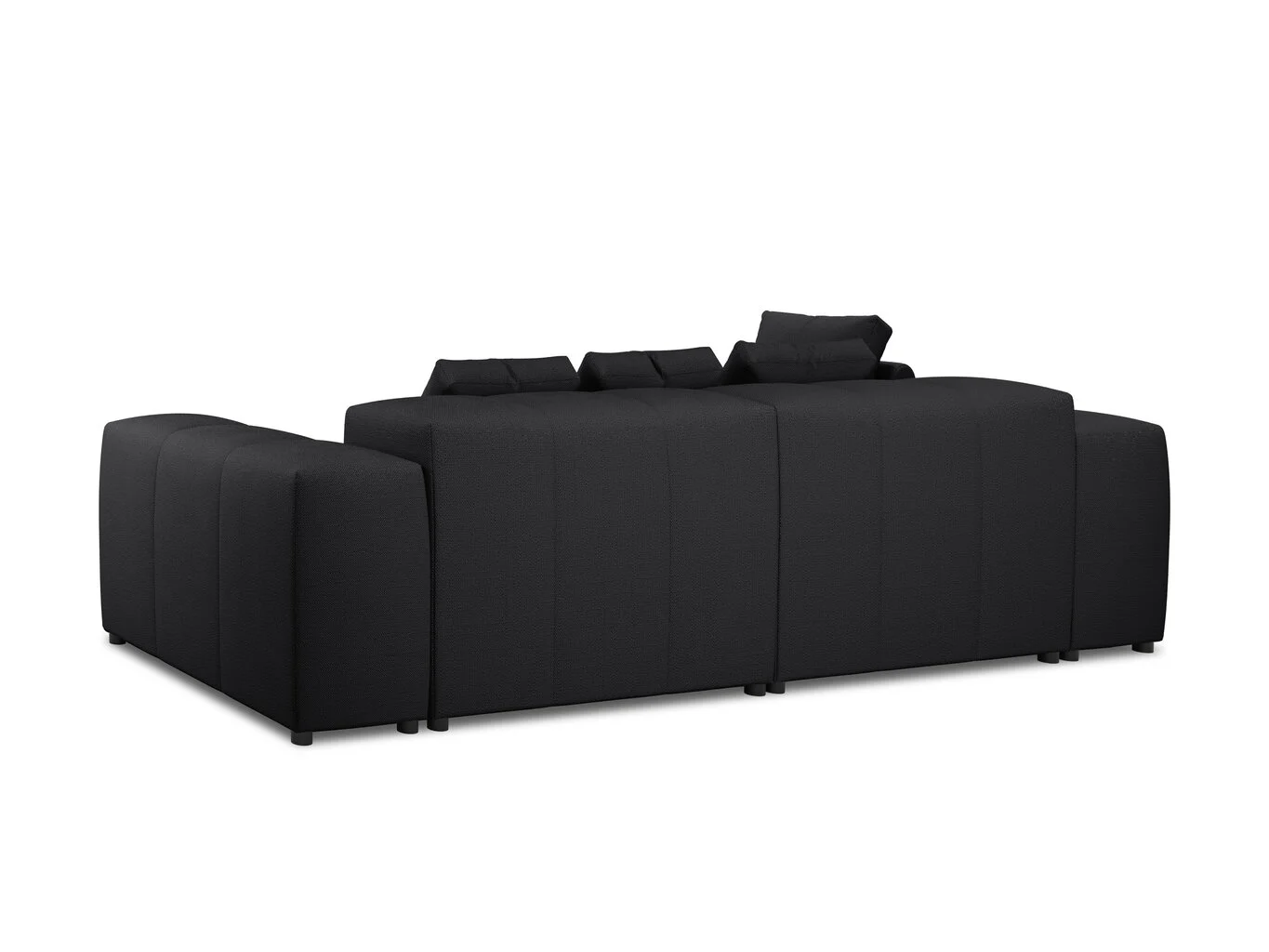 Pehmeä Kulmasohva Micadoni Home Margo S 68, Musta 4 Pehmeä Kulmasohva Micadoni Home Margo S 68, Musta - Image 4