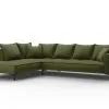 Pehmeä Kulmasohva Micadoni Home Marram 5S, Vihreä/musta