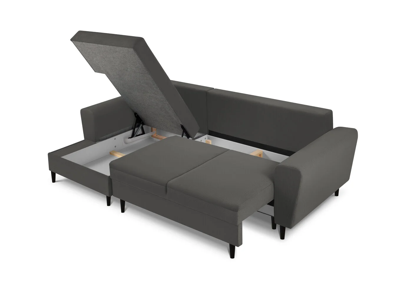 Pehmeä Kulmasohva Micadoni Home Moghan, Harmaa 6 Pehmeä Kulmasohva Micadoni Home Moghan, Harmaa - Image 6