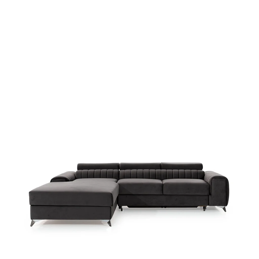 Pehmeä Kulmasohva NORE Grayson, Musta 2 Pehmeä Kulmasohva NORE Grayson, Musta - Image 2