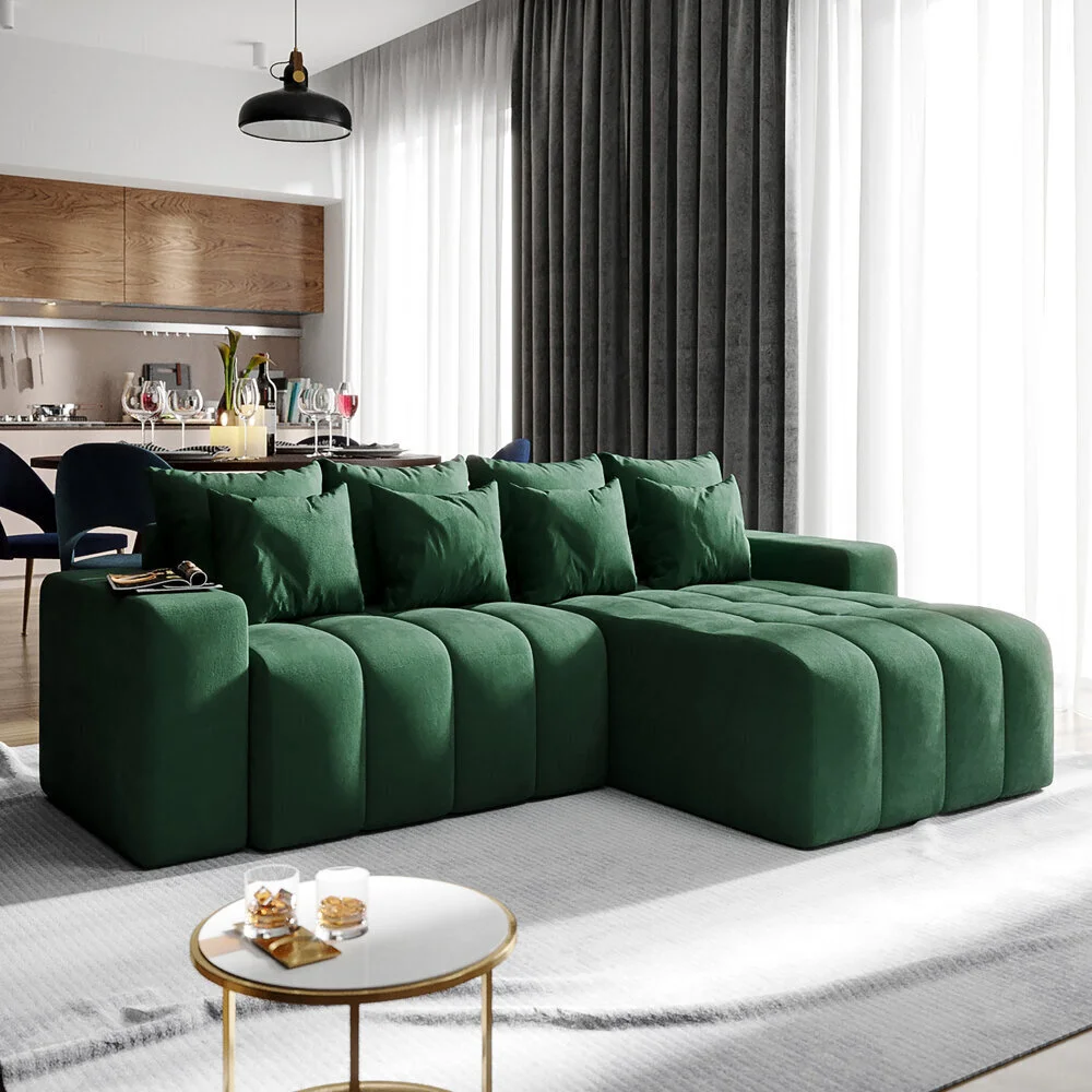 Pehmeä Kulmasohva Selsey Batilo, Vihreä 2 Pehmeä Kulmasohva Selsey Batilo, Vihreä - Image 2