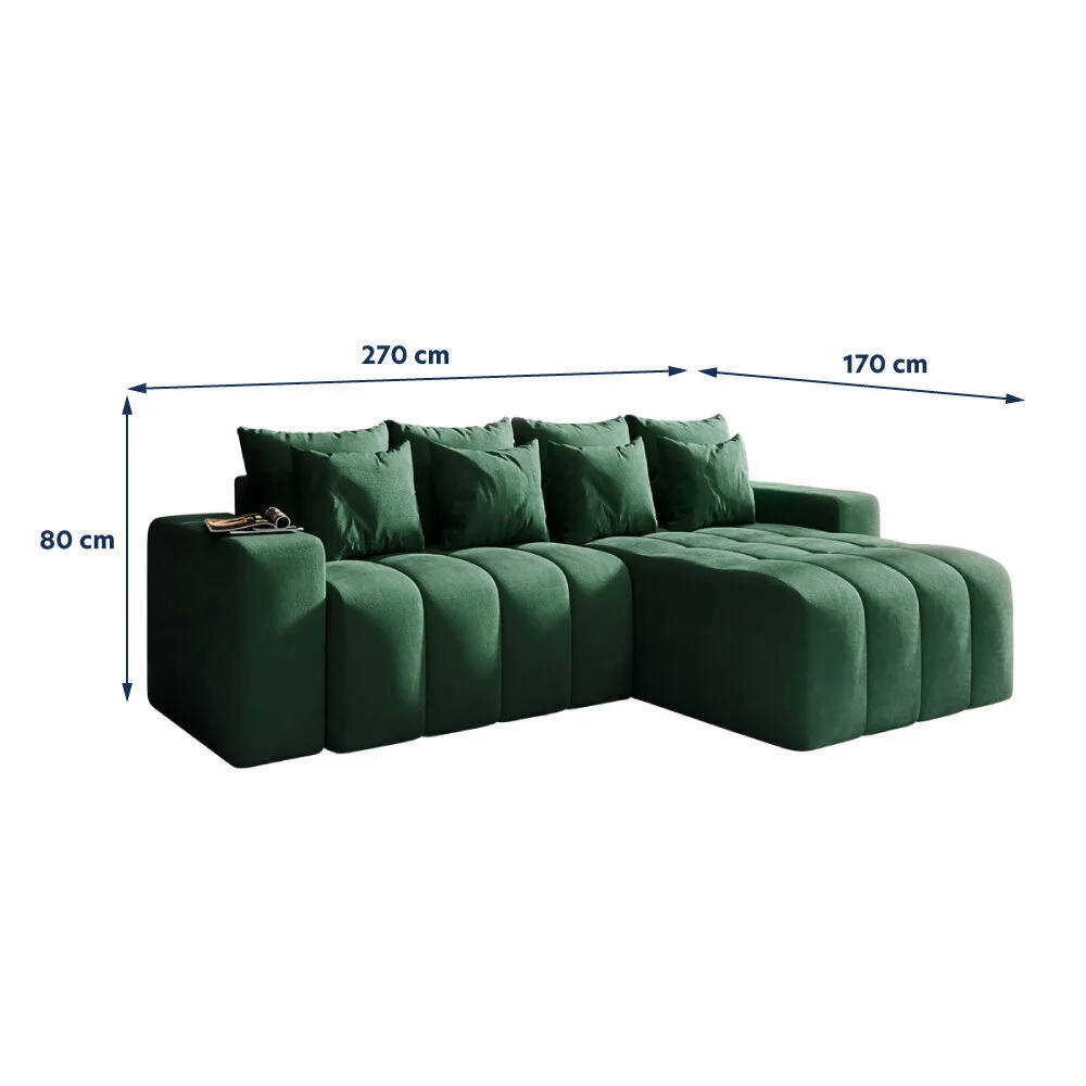 Pehmeä Kulmasohva Selsey Batilo, Vihreä 3 Pehmeä Kulmasohva Selsey Batilo, Vihreä - Image 3