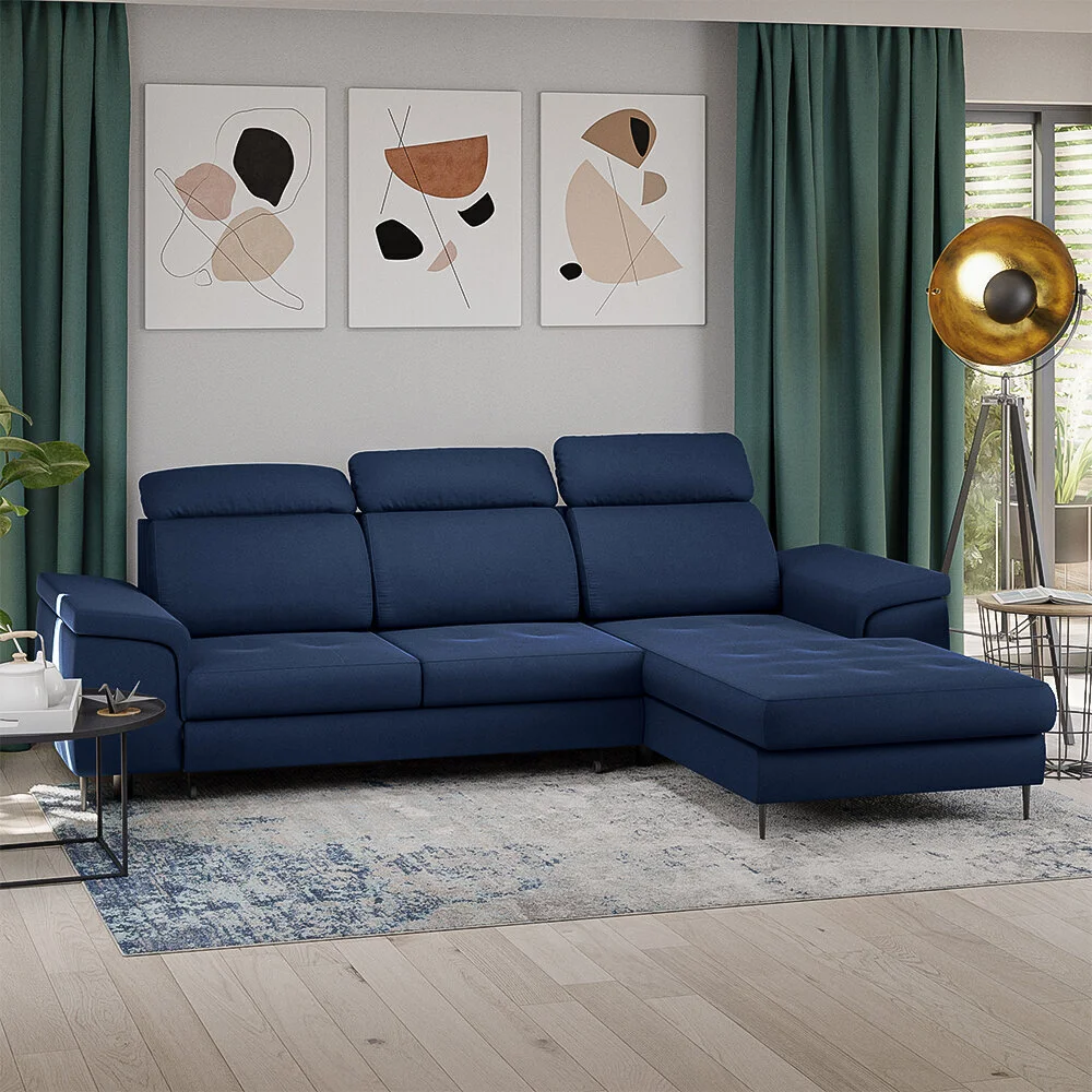 Pehmeä Kulmasohva Selsey Erola, Tummansininen 4 Pehmeä Kulmasohva Selsey Erola, Tummansininen - Image 4