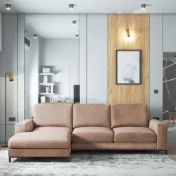 Pehmeä Kulmasohva Selsey Mokpeo, Vaaleanruskea -Olohuoneen kalusteet myymälä pehmea kulmasohva selsey mokpeo vaaleanruskea 44faf hinta reference