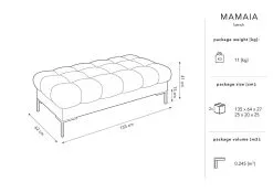 Pehmeä Veluuripenkki Micadoni Home Mamaia, Beige/kulta Väri -Olohuoneen kalusteet myymälä pehmea veluuripenkki micadoni home mamaia beigekulta vari fef41 netistai reference
