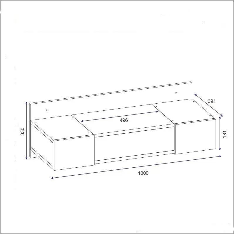 Peilipöytä Kalune Design Mary, Ruskea 3 Peilipöytä Kalune Design Mary, Ruskea - Image 3