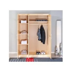 Pelle-vaatekaappi, Mänty 5 Pelle-vaatekaappi, Mänty -Olohuoneen kalusteet myymälä pelle vaatekaappi manty eb70b netistai reference