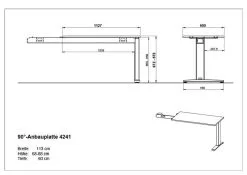 Pöydän Lisäosa 4241, Harmaa 5 Pöydän Lisäosa 4241, Harmaa -Olohuoneen kalusteet myymälä poydan lisaosa 4241 harmaa 8aa96 netistai reference