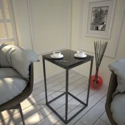 Pöytä Kalune Design Puhdas, Musta/valkoinen -Olohuoneen kalusteet myymälä poyta kalune design puhdas mustavalkoinen b2b7c hinta reference