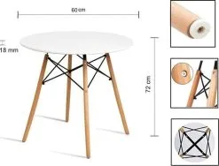 Pöytä Mufart ETT 3366, Valkoinen -Olohuoneen kalusteet myymälä poyta mufart ett 3366 valkoinen 7d9ca hinta reference