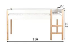 Lüttenhütt Puoliparvisänky 90x200 cm -Olohuoneen kalusteet myymälä puoliparvisanky 90x200cm c40d1 hinta reference