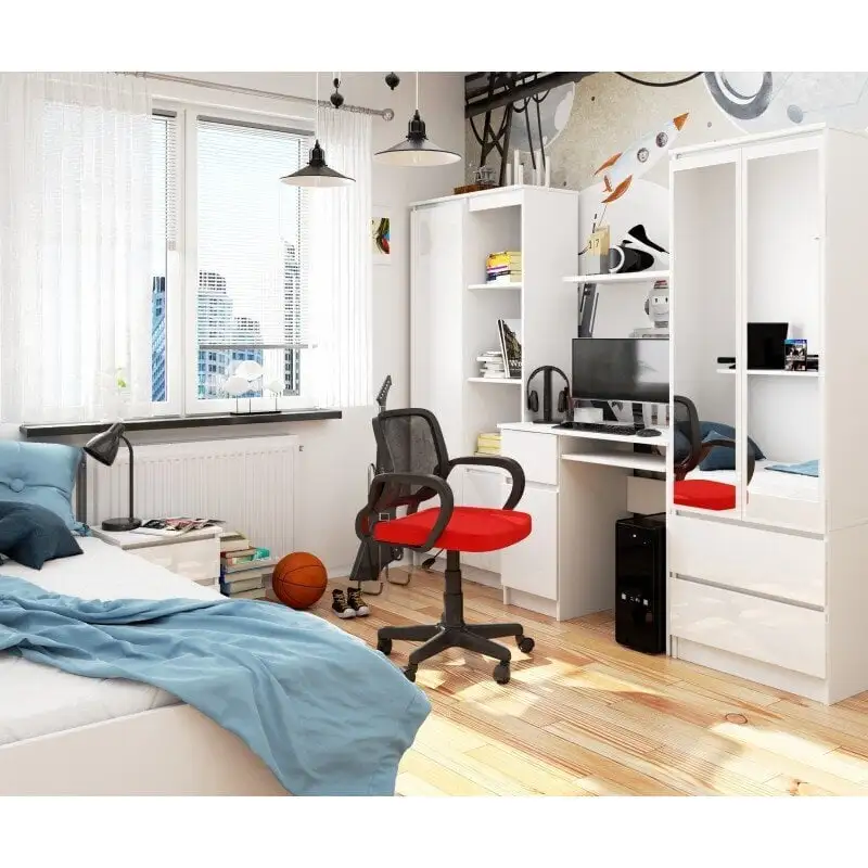 Nore Piksel Työpöytä, Oikeanpuoleinen, 90 X 77 X 50 Cm, Valkoinen 3 Nore Piksel Työpöytä, Oikeanpuoleinen, 90 X 77 X 50 Cm, Valkoinen - Image 3