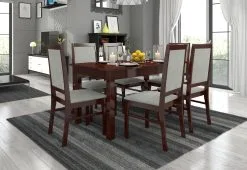 Ruokailuryhmä ADRK Furniture Rodos 25, Vaaleanruskea -Olohuoneen kalusteet myymälä ruokailuryhma adrk furniture rodos 25 vaaleanruskea ba07c palaute reference