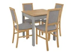 Black Red White Ruokailuryhmä BRW Bryk Mini, Ruskea/harmaa