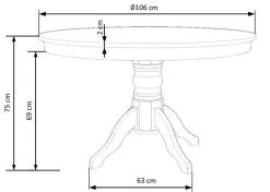 Halmar Ruokapöytä Gloster, Valkoinen -Olohuoneen kalusteet myymälä ruokapoyta gloster valkoinen 0f366 osta reference