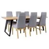 Home4you Ruokapöytäsarja LISBON Pöytä, 6 Tuolia