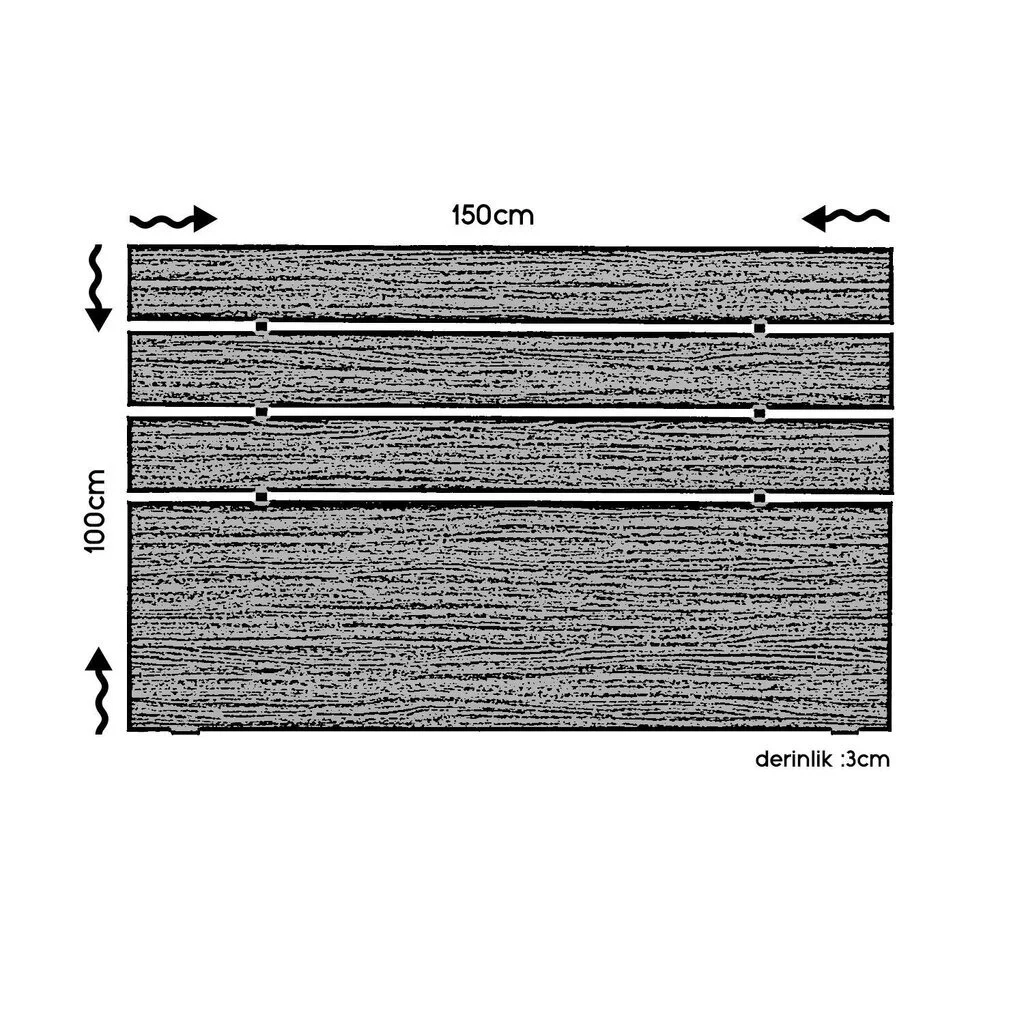 Sängybpääty Kalune Design Fuga 150LK, Beige 3 Sängybpääty Kalune Design Fuga 150LK, Beige - Image 3