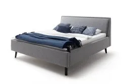 Sänky Meise Frieda BK, 160x200 Cm, Harmaa/musta.