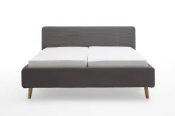 Sänky Meise Mattis Cord, 180x200 Cm, Harmaa