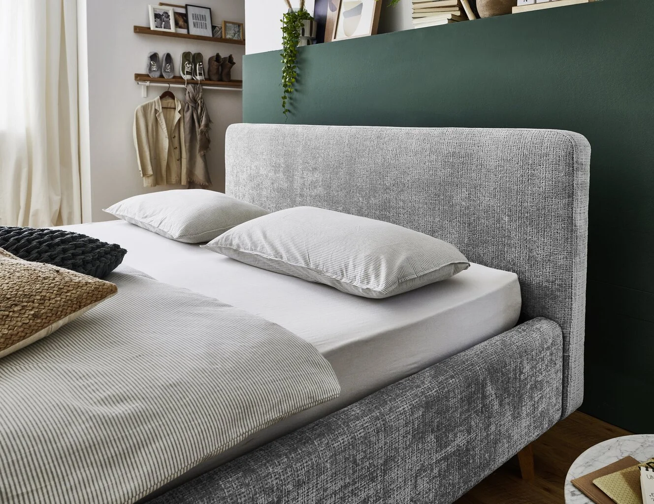 Sänky Meise Möbel Mattis Yunus, 140x200 Cm, Harmaa 3 Sänky Meise Möbel Mattis Yunus, 140x200 Cm, Harmaa - Image 3