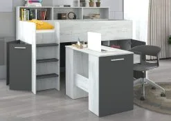 Sänky Työpöydällä Neo L, Valkoinen/harmaa. -Olohuoneen kalusteet myymälä sanky tyopoydalla neo l valkoinenharmaa 77a59 palaute reference