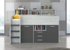 Sänky Työpöydällä Neo L, Valkoinen/harmaa. -Olohuoneen kalusteet myymälä sanky tyopoydalla neo l valkoinenharmaa d1dbf netistai reference