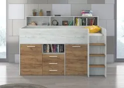 Sänky Työpöydällä Neo P, Valkoinen/ruskea 7 Sänky Työpöydällä Neo P, Valkoinen/ruskea -Olohuoneen kalusteet myymälä sanky tyopoydalla neo p valkoinenruskea 911cb netistai reference