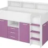 Sänky Työpöydällä Neo P, Valkoinen/violetti.