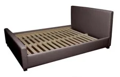 Sänky Venecija, Päällystetty Kankaalla, Ruskea Inari 28, Sänky Venecija 180 X 200 Cm, Päällystetty Kankaalla, Ruskea Inari 28, Jalat - Koivu