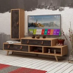 Section Kalune Design Joseph, Ruskea / Tummanharmaa -Olohuoneen kalusteet myymälä section kalune design joseph ruskea tummanharmaa 95798 hinta reference