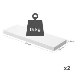 Songmics Seinähylly 60x20x3,8 Cm, Valkoinen -Olohuoneen kalusteet myymälä seinahylly 60x20x38 cm valkoinen 9cb8f palaute reference