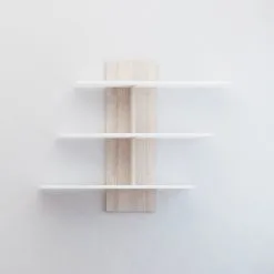 Seinähylly Kalune Design Wall Shelf 775, 111 Cm, Valkoinen/vaaleanruskea