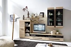 Black Red White Seinäkaappi Fever 1W/12/4, Tammi -Olohuoneen kalusteet myymälä seinakaappi fever 1w124 tammi efeec hinta reference