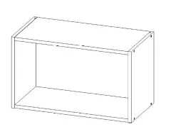 Seinäkaappi Lupus Bella Mini 1D 50 Cm, Harmaa -Olohuoneen kalusteet myymälä seinakaappi lupus bella mini 1d 50 cm 15e5c netistai reference