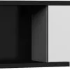 Seinäkaappi Meblocross Hybrid Hyb-24 1D, Musta/valkoinen