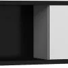 Seinäkaappi Meblocross Hybrid Hyb-25 2D, Musta/valkoinen