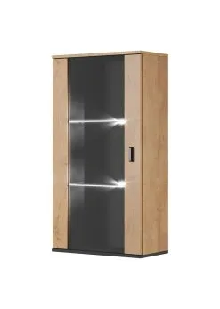 Seinävitriini Cama Meble Soho, Ruskea/musta